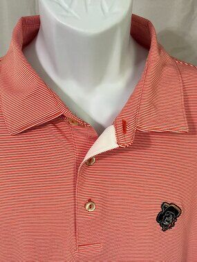Peter Millar Men's OSU Cowboys Golf Polo Shirt – Striped Summer Comfort XXL